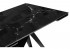    Стол стеклянный Notta - собственное производство Блэкбери 140(200)х80х75 черный мрамор / черный